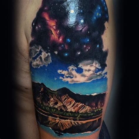 tatted sky|beautiful sky tattoos for men.